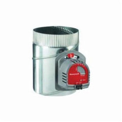 HONEYWELL HOME EARD6TZ/U Fresh Air Damper EARD 1 Blade 6 Inch Round Side or Top Galvanized Steel Power Open Spring Closed  | Midwest Supply Us