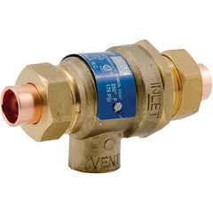 Watts 1/2-BBFP Backflow Preventer Vacuum Breaker 1/2 Inch Brass Dual Check with Intermediate Atmospheric Vent Female Union 9D-12  | Midwest Supply Us