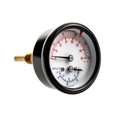 Weil Mclain 510218097 Pressure Gauge Temperature Combination 0 to 60 Pounds per Square Inch Gauge 2-1/2 Inch Dial 1/4 Inch NPT  | Midwest Supply Us