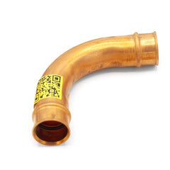 Refrigeration Press Fittings 3031181800111 Elbow 90 Degree Long-Radius 1-1/8 Inch Copper Press x Press  | Midwest Supply Us