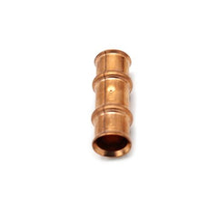 Refrigeration Press Fittings 3011121200111 Coupling with Stop 3/4 Inch Copper Press x Press 700 Pounds per Square Inch  | Midwest Supply Us