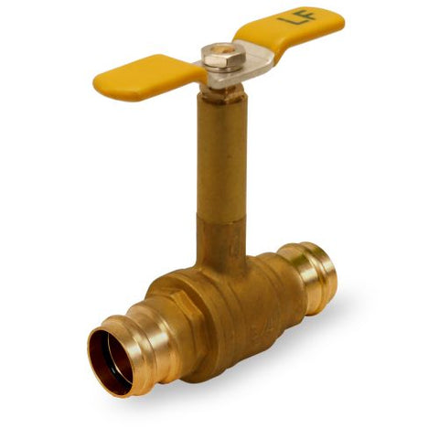 Everflow 530R034-NL 3/4" PRESS Full Port Long Bonnet Ball Valve Lead Free  | Midwest Supply Us