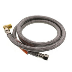 Fluidmaster B6W60 Dishwasher Connector Flexible 60 Inch 3/8 Inch Compression with 3/8 Inch Elbow  | Midwest Supply Us