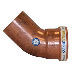 Apollo Products 10075086 Elbow 806-2 45 Degree Street Small Diameter 1-1/2 Inch Copper Fitting x Press  | Midwest Supply Us