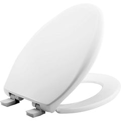 Church Seats 1200E4000 Toilet Seat E3 Elongated Whisper Close/Closed Front with Cover Plastic White  | Midwest Supply Us