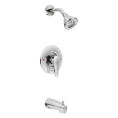 Moen T9389EP15 Tub and Shower Trim M-Dura Posi-Temp Eco-Performance 1 Lever Chrome ADA 1.5 Gallons per Minute  | Midwest Supply Us