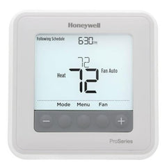 HONEYWELL HOME TH6220U2000/U Thermostat T6 PRO Programmable 24 Volt 2 Heat/2 Cool-2 Heat/1 Cool Heat Pump 7 Day/5-2/5-1-1 White 40-99 Degrees Fahrenheit  | Midwest Supply Us