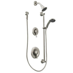 Moen T8342CBN Shower System Commercial Posi-Temp 2 Lever Classic Brushed Nickel ADA 2.5 Gallons per Minute  | Midwest Supply Us