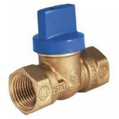 Legend Valves 102-614 Ball Valve Blue Top Forged Brass 3/4" Thread Gas One Piece Nitrile Rubber T-Handle Massachusetts Code  | Midwest Supply Us