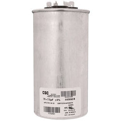 York S1-02436218000 Capacitor Run Dual 70/7.5 MFD 440 Volt Round  | Midwest Supply Us