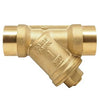 387AB-1 | Y Strainer 1 Inch Solder Lead Free Brass | Red White Valve