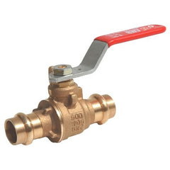 Red White Valve 5020AB-34 Ball Valve Lead Free Brass 3/4 Inch Press Full Port  | Midwest Supply Us
