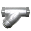 889-12 | Y Strainer 1/2 Inch Threaded Stainless Steel | Red White Valve