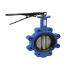 938BESLAB-10 | Butterfly Valve Ductile Iron 10 Inch Lug Lever EPDM Aluminum Bronze 200PSI | Red White Valve