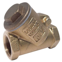 Red White Valve 236AB1 Check Valve 1 Inch Lead Free Brass Swing Y Pattern Threaded 200PSI for WOG  | Midwest Supply Us