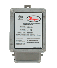Dwyer Instruments 608-04 Differential pressure transmitter | range 0-2.0" w.c.  | Midwest Supply Us