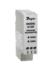 Dwyer Instruments 616D-8 Differential pressure transmitter | range 0-10 psid | max. pressure 45 psig.  | Midwest Supply Us