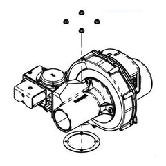 Burnham Boilers 107944-01 Blower Assembly with Natural Gas Valve for Aspen-85  | Midwest Supply Us