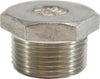 62641 | 4 150 304 HEX HEAD PLUG, Nipples and Fittings, 304 And 316 150# Stainless Steel Fittings, Hex Head Plug 304 S.S. | Midland Metal Mfg.