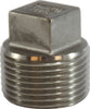 63644 | 4 150 316 SQ HD PLUG, Nipples and Fittings, 304 And 316 150# Stainless Steel Fittings, Square Head Plug 316 S.S. | Midland Metal Mfg.
