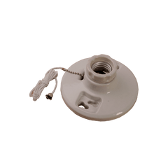 DiversiTech ED9726 Porcelain outlet box lamp holder - U ground outlet  | Midwest Supply Us