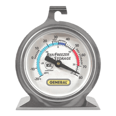 DiversiTech 6-FT80R Refrigerator/Freezer Analog Thermometer Pack of 100 | Midwest Supply Us