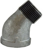 64206 | 1-1/4 GALV 45 STREET ELBOW, Nipples and Fittings, Galvanized 150# Malleable Fitting, Galvanized 45 Degree Street Elbow | Midland Metal Mfg.