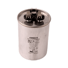 DiversiTech 3GR7560 Motor run capacitor, 370V, round, 60+7.5µF  | Midwest Supply Us