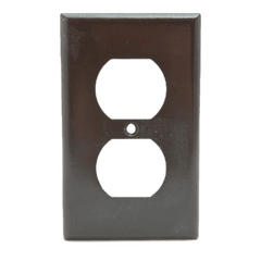 DiversiTech 625-2132B Duplex receptacle cover, brown with 1/2in. mounting screws Pack of 25 | Midwest Supply Us