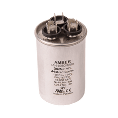DiversiTech 4JR0520 Motor Run Capacitor, Round, 20+5uf 440V  | Midwest Supply Us