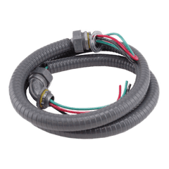 DiversiTech 6-34-8 3/4in. x 8ft. #8 THHN Wire - Metallic Connectors Pack of 3 | Midwest Supply Us