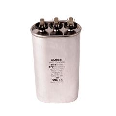 DiversiTech 3GJ0555 Motor run capacitor, 370V, oval, 55+5µF  | Midwest Supply Us