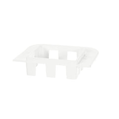 DiversiTech 230-FR3W SpeediChannel 3in. Flat Wall Escutcheon, White Pack of 10 | Midwest Supply Us
