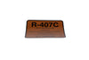 04407 | R-407C (SUVA 9000/KLEA 66) Refrigerant ID Labels, pack of 10 | DiversiTech