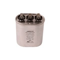 DiversiTech 3GJ1025 Motor run capacitor, 370V, oval, 25+10µF  | Midwest Supply Us