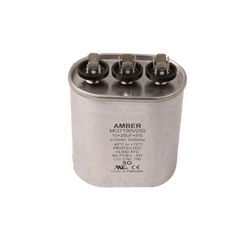 DiversiTech 3GJ1060 Motor run capacitor, 370V, oval, 60+10µF  | Midwest Supply Us