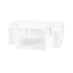 DiversiTech 230-TJ4W SpeediChannel 4in. T-Joint White Pack of 10 | Midwest Supply Us