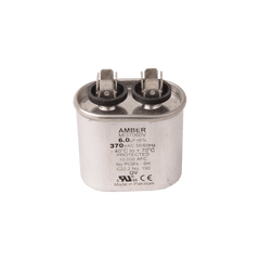 DiversiTech 37060H Motor run capacitor, 370V, oval, 6µF  | Midwest Supply Us