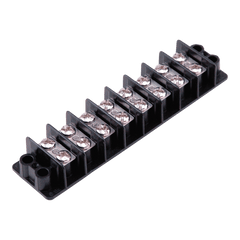 DiversiTech 6194 Terminal block, no. of positions 8, length (in) 5.47, width (in) 1.31, screw size 8-32, max. wire size 14-12  | Midwest Supply Us
