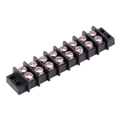 DiversiTech 6184 Terminal block, no. of positions 8, length (in) 3.66, width (in) .88, screw size 6-32, max. wire size 22-14  | Midwest Supply Us