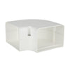 230-FB4W | SpeediChannel 4in. 90 Degree Flat Bend, White Pack of 10 | DiversiTech