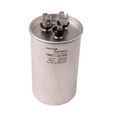 DiversiTech 4JR7545 Motor run capacitor, 440V, round, 45+7.5µF  | Midwest Supply Us