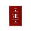 PI394 | Red finish, Emergency Gas Burner in white letters | DiversiTech