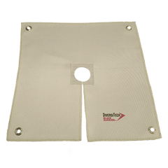 DiversiTech 16510 Heat Resistant Cloth - 18in. x 18in. Keyhole with cutout for draping over pipes/tubes  | Midwest Supply Us