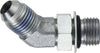 6802NWO24 | 1-7/8-12 (M JIC X M ORB 45 ELB CONN), Hydraulic, Steel SAE O-Ring Fittings, JIC to O-Ring 45 Degree Elbow | Midland Metal Mfg.