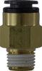 680406C | 1/4X3/8 (P-IN X MIP D.O.T. ADPT COMPOSITE), Brass Fittings, DOT Composite Body Push-In, DOT Composite Body Push-In Male Connector | Midland Metal Mfg.