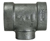 68334 | 2 X 1 1/4 300 PD GALV MALL RED TEE, Nipples and Fittings, Extra Heavy 300# Malleable Iron, Galvanized 300# Reducing Tee | Midland Metal Mfg.