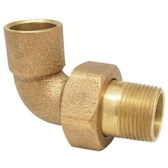 Red White Valve 9153F-12 Union Elbow 90 Degree Radiator 1/2 Inch Bronze SolderxMNPT  | Midwest Supply Us