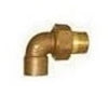 9153F-34 | Union Elbow 90 Degree Radiator 3/4 Inch Bronze SolderxMNPT | Red White Valve