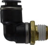 690804SC | 1/2X1/4 (P-IN X MIP D.O.T. ELB) COMPOSITE, Brass Fittings, DOT Composite Body Push-In, DOT Composite Body Push-In Male Elbow | Midland Metal Mfg.